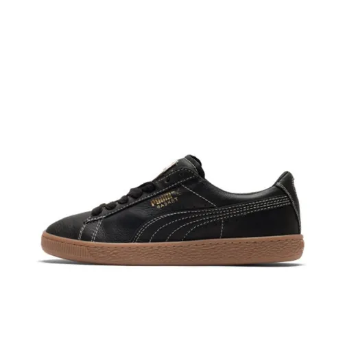 PUMA Basket Series Classic Gum DELUXE Low Топ Скейтборд Кроссовки Унисекс Черный