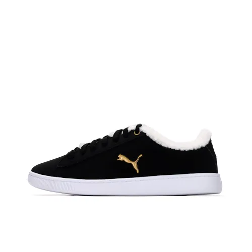 PUMA Cat Teddy Low Top Скейтборд Кроссовки Женские Черные