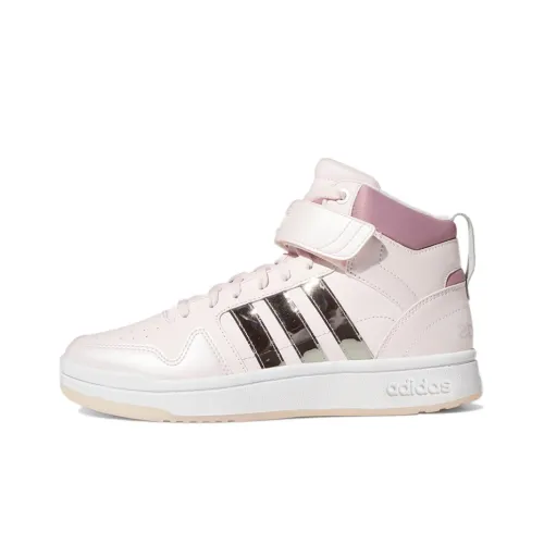 Adidas Neo Postmove Abrasion Resistant MID Топ Скейтборд Кроссовки Женские Светло-розовые