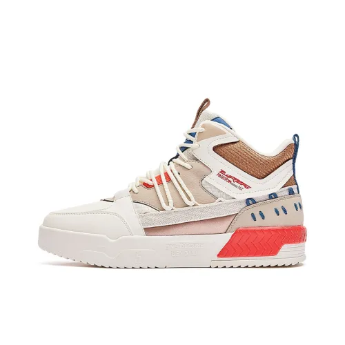 361° Ranzao Термический Slip-Resistant и Устойчивый к Износу Высокий Топ Скейтборд Кроссовки Мужские Светло-Кость