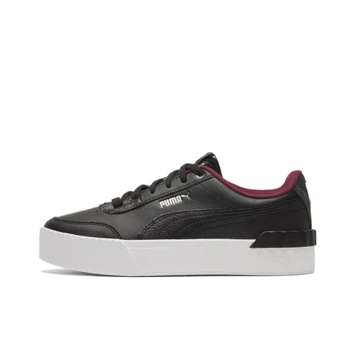 PUMA Carina Lift Snake Low Top Скейтборд Кроссовки Женские Черные