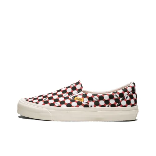 Vans Slip On Series OG Classic Low Top Скейтборд Кроссовки Unisex Red Black