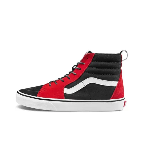 VANS SK8 High Топ Скейтборд Кроссовки Унисекс Черный Красный