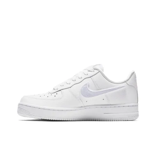 Nike Air Force 1 Легкий Покрытие Низкие Кроссовки для скейтбординга Женские Белые