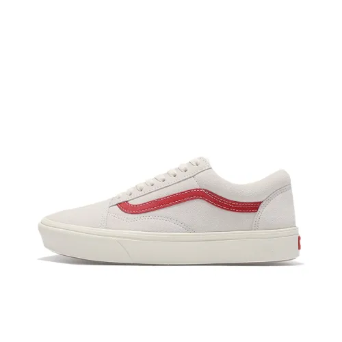 Vans Old Skool ComfyCush Low Top Скейтборд Кроссовки Унисекс Белый Красный