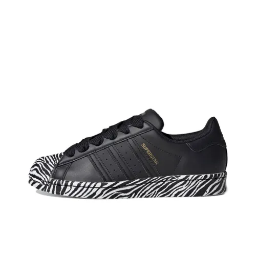 Adidas Originals Superstar Series Low Топ Скейтборд Кроссовки Женские Черный Белый