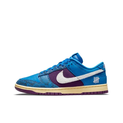 UNDEFEATED x Nike Dunk SP '5 On IT' Low Скейтборд Кроссовки Unisex Синий Фиолетовый