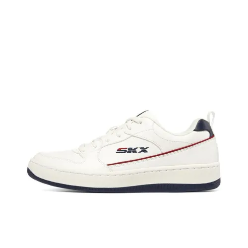Skechers Sport Court 92 Low Топ Скейтборд Кроссовки Мужские Белый Красный