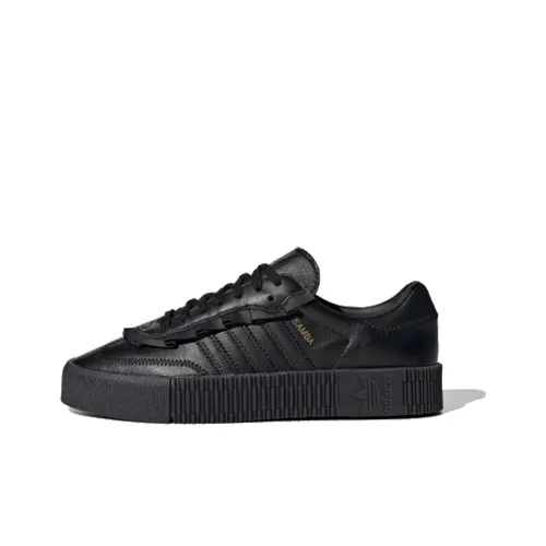 Adidas Originals Sambarose Легкий Низкий Топ Скейтборд Кроссовки Женские Чисто Черный