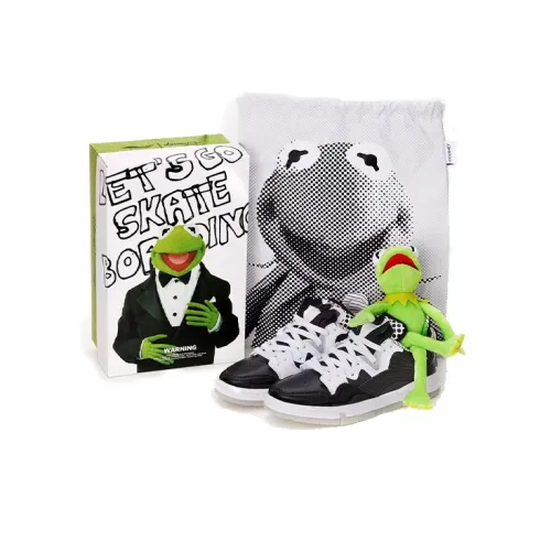 Disney x LiNing Wei Wu PRO Slip-resistant Abrasion-resistant Легкий низкий топ для скейтбординга Мужской Черный Белый