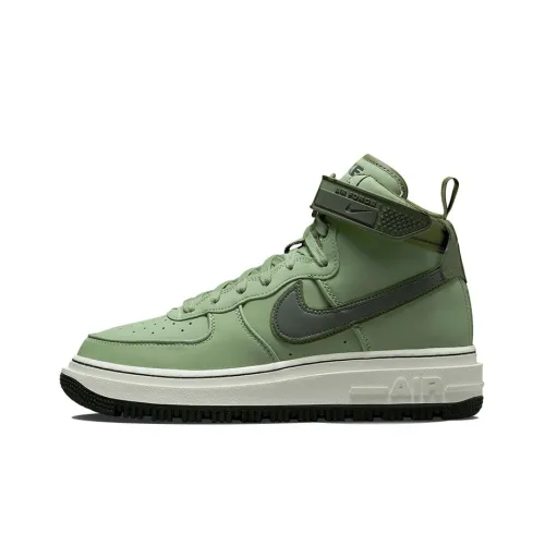 Nike Air FORCE 1 Boot Slip-resistant Abrasion-resistant Легкий High Top Skateboard Shoes Men's Green Найк Эйр ФОРС 1 Ботинок противоскользящий устойчивый к истиранию легкий высокий топ скейтборд обувь мужская зеленая