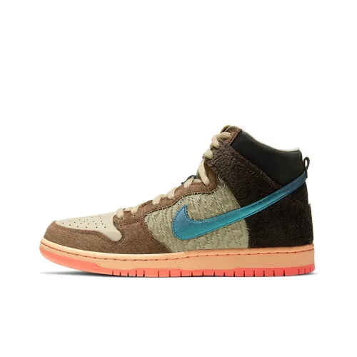 Concepts x Nike Dunk SB Pro QS 'Mallard' Высокие Скейтборд Кроссовки Unisex Коричневый Зеленый