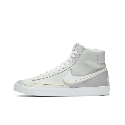 Nike Blazer 77 Бесконечность Противоскользящие Устойчивые к истиранию MID Топ Скейтборд Кроссовки Мужские Серый Белый