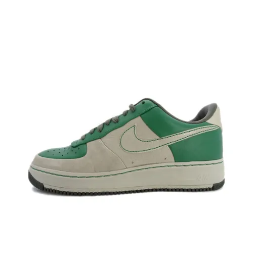 Nike Air Force 1 Supreme '07 Slip Resistant Abrasion Resistant Легкий Низкий Топ Скейтбординг Кроссовки Мужские Зеленый Бежевый