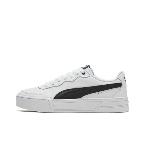PUMA Skye Low Топ Кроссовки для скейтбординга Женские Белые Черные
