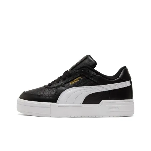 PUMA Ca Pro Classic Устойчивые к истиранию Низкие Кроссовки для скейтбординга Унисекс Черный Белый Золото