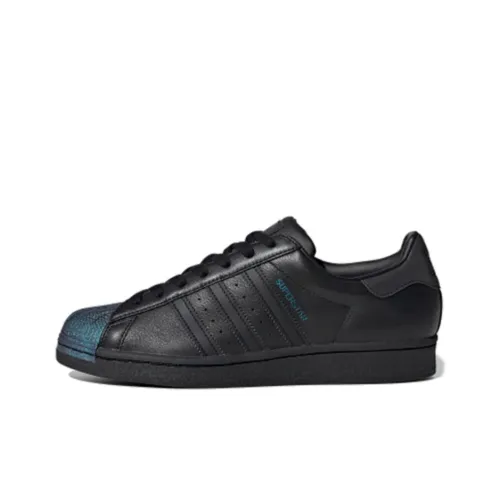 Adidas Originals SUPERSTAR LOW Топ Скейтборд Кроссовки Унисекс Черный Синий