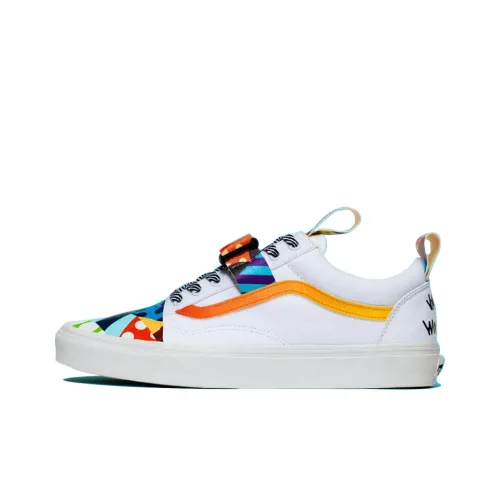 Jason Woodside x Vans Old Skool Collection Низкие кроссовки для скейтбординга унисекс Белый Многоцветный Граффити