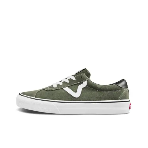 Vans Sports Low Топ Скейтборд Кроссовки Унисекс Армейский зеленый