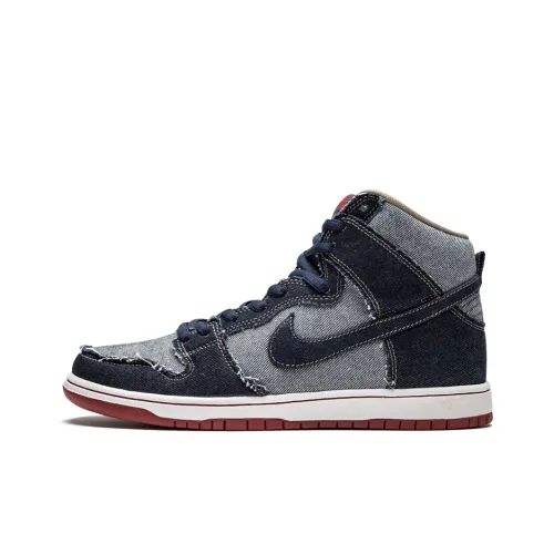 Nike Dunk SB REESE Forbes Denim Slip-on Скейтбординг Кроссовки Унисекс Полночный синий