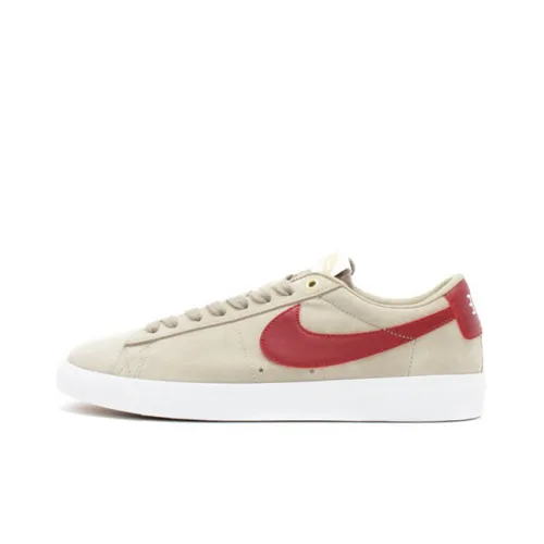 Nike Blazer Bamboo Anti-Slip Lightweight Low-Top Скейтборд Кроссовки Мужские Красный Коричневый