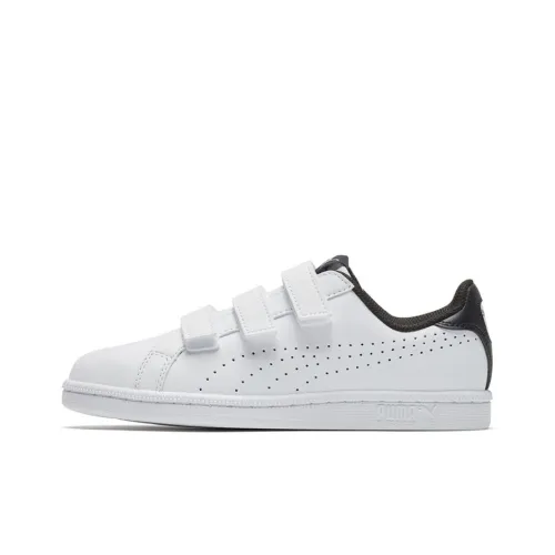 PUMA Smash Low Top Скейтборд Кроссовки Strap Унисекс Белый