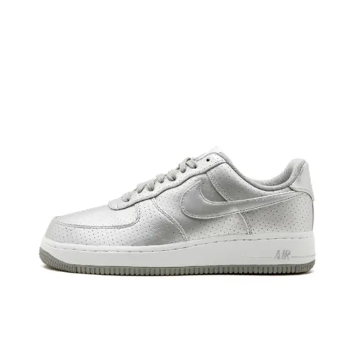 Nike Air FORCE 1 07LV8 Low Топ Скейтборд Кроссовки Мужские Серебристо-Белые