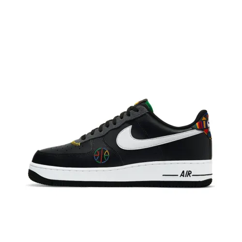 Nike Air FORCE 1 Live Together Играть Together противоскользящие устойчивые к истиранию низкий топ скейтборд мужские черный