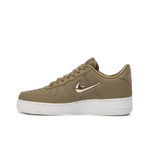 Nike Air Force 1 JEWEL Neutral Оливковый Женские Anti-Slip Легкий Низкий Топ Скейтбординг Кроссовки Женские Серый