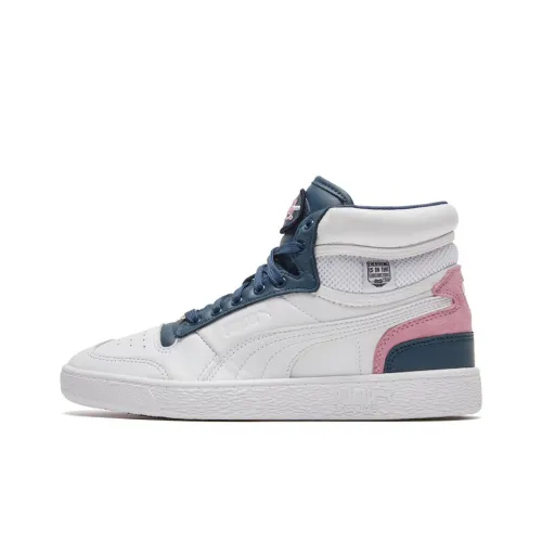VON DUTCH X PUMA Ralph Sampson MID Топ Скейтборд Кроссовки Унисекс Белый Синий