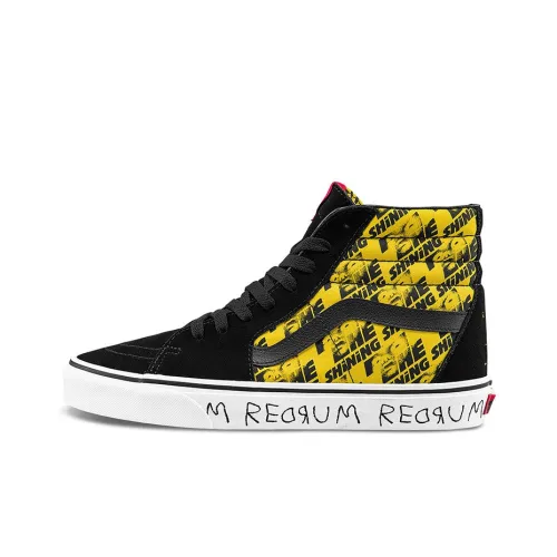 HOUSE OF TERROR x VANS SK8 High Топ Скейтборд Кроссовки Unisex Черный Желтый