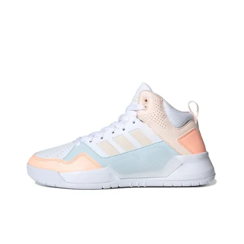 Adidas Neo PLAY9TIS 2,0 Slip-Resistant Низкие Кроссовки для Скейтбординга Женские Белые Оранжевые Синие