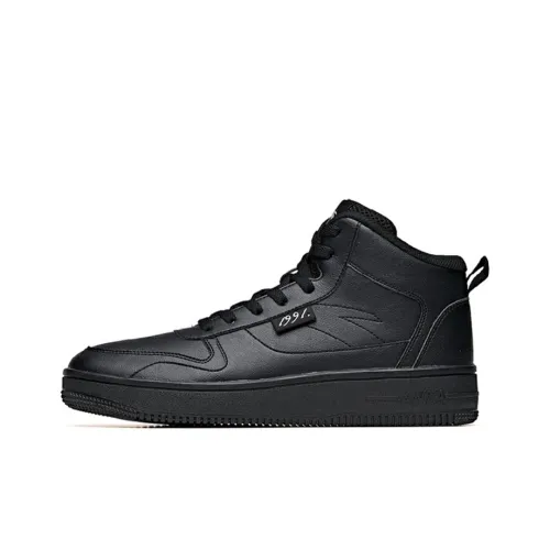 ANTA Life Collection Нескользящий Легкий MID Топ Скейтборд Кроссовки Мужские Черные