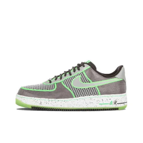 Nike Air Force 1 Doernbecher Нескользящий Легкий Низкий Топ Скейтбординг Мужские Черный Белый Зеленый