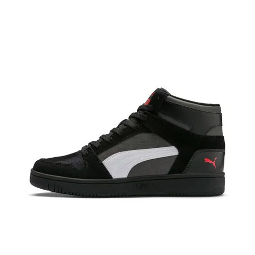 PUMA Rebound Layup SD MID Топ Скейтборд Кроссовки Унисекс Черный Белый