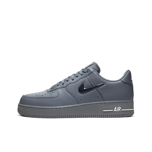 Nike Air Force 1 JEWEL Wolf GREY Black Non Slip Lightweight Low Top Скейтбординг Кроссовки Мужские Light Gray