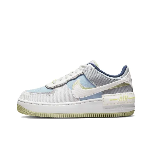 Nike Air Force 1 Shadow Low Топ Скейтборд Кроссовки Женские Серый Синий