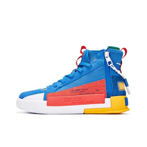 361° Высокие кроссовки для скейтбординга мужские красные и синие