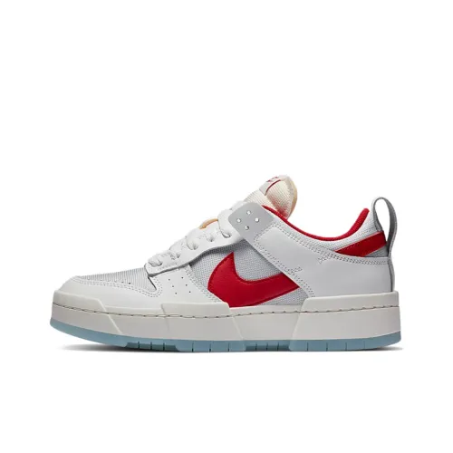 Nike Dunk Disrupt 'Фитнес-красный' Покрытие Slip-resistant Низкие Кроссовки для скейтбординга Женские Белый Красный