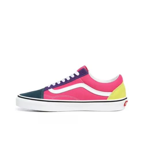 VANS Old Skool Collection Низкие Кроссовки для Скейтбординга Унисекс Желто-фиолетовые