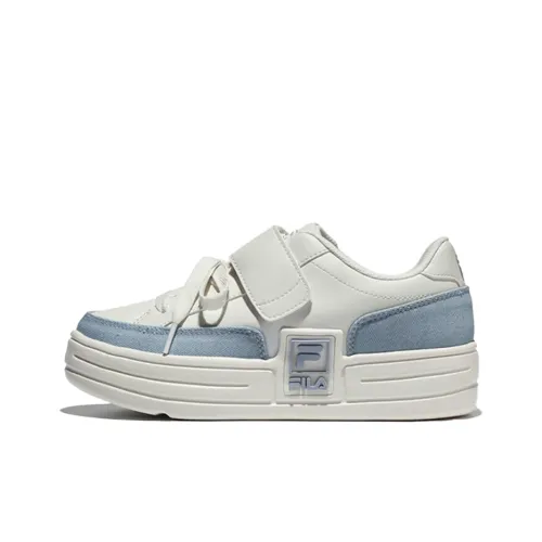FILA Funky Tennis Low Топ Кроссовки для скейтбординга Унисекс Серый Синий Корейский стиль