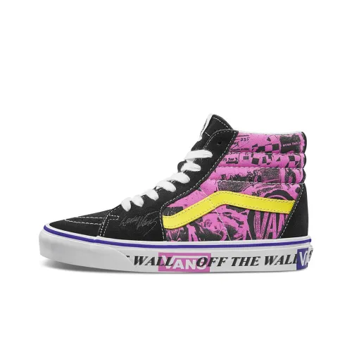 VANS SK8 Non Slip Легкие Высокие Кроссовки для Скейтбординга Женские Черные Фиолетовые