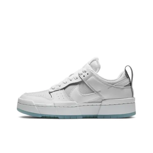 Nike Dunk Disrupt Low Топ Кроссовки для скейтбординга Женские Белые