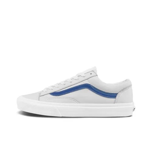 VANS Style 36 Series Низкие Скейтборд Кроссовки Унисекс Белый Синий