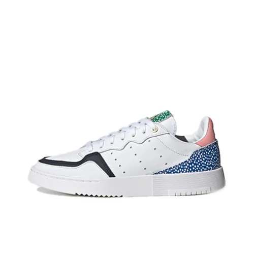 Adidas Originals Super Court Slip-Resistant Low Top Скейтборд Кроссовки Женские Белый Зеленый