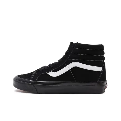 VANS SK8 Anaheim High Топ Скейтборд Кроссовки Унисекс Черный Белый