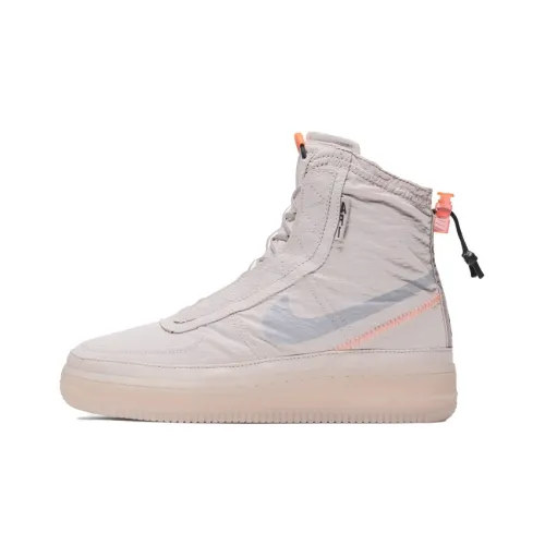 Nike Air FORCE 1 High Топ Скейтборд Кроссовки Женские Бежево-оранжевые