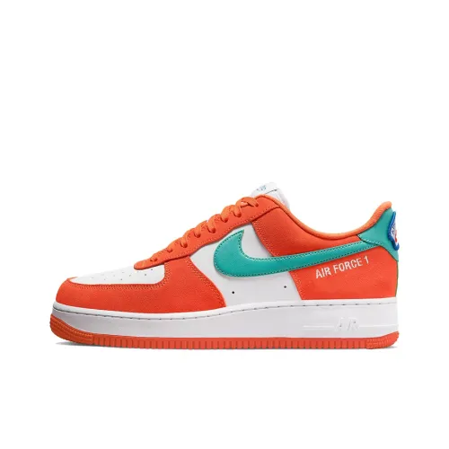 Nike Air Force 1 Low Топ Скейтборд Кроссовки Мужские Белый Оранжевый