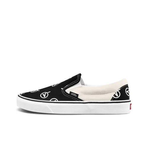 VANS Slip-on Low Top Скейтборд Кроссовки Unisex Черный Белый