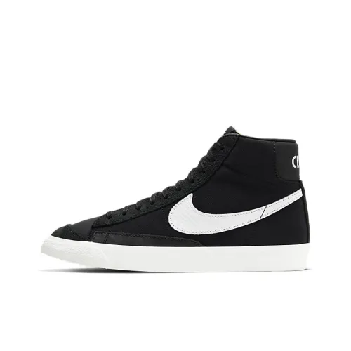 Slam Jam x Nike Blazer 'CLASS 1977' Slip-on Легкий MID Скейтборд Кроссовки Унисекс Черный